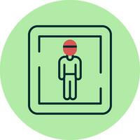 Male Toilet Sign Vector Icon