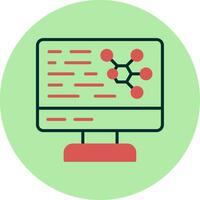 icono de vector de computadora