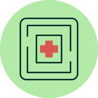 icono de vector de hospital