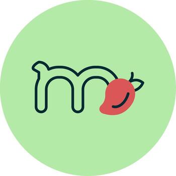 Small M Vector Icon