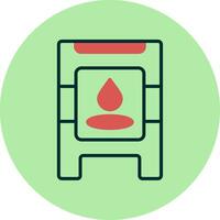 Wet Floor Vector Icon