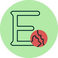 Capital E Vector Icon