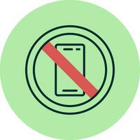 No Phone Vector Icon