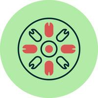 Centric Diatom Vector Icon
