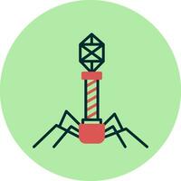 bacteriófago vector icono