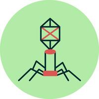 bacteriófago vector icono