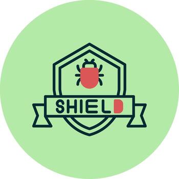 icono de vector de escudo