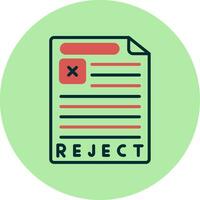 Reject Vector Icon