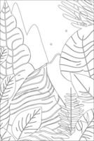 Abstract coloring page vector