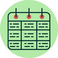 Timetable Vector Icon