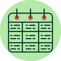 Timetable Vector Icon