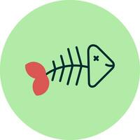 Fishbone Vector Icon