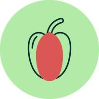 icono de vector de pimiento rojo