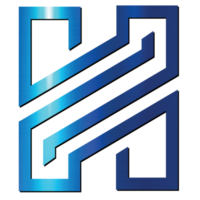 lettera h logo blu png