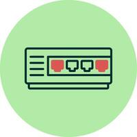 Network Hub Vector Icon