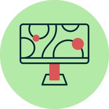 monitor de icono de vector
