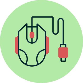 icono de vector de ratón de computadora