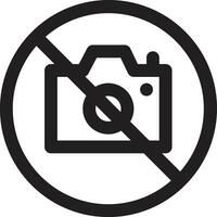 No Camera Vector Icon