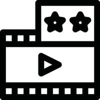 Movie Review Vector Icon