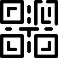 icono de vector de código qr