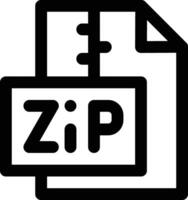 icono de vector de archivo zip