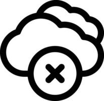 Cloud Inaccessible Vector Icon