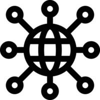 Worldwide Network Vector Icon