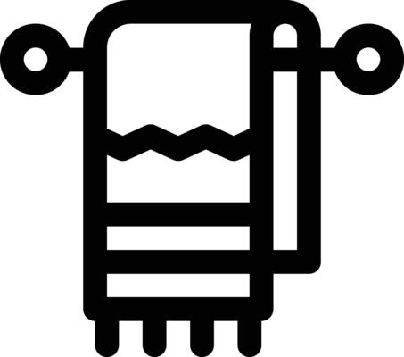 Towel Rack Vector Icon