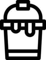 Water Bucket Vector Icon