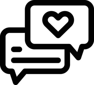 Wedding Chat Vector Icon