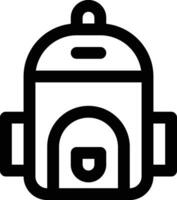 icono de vector de mochila