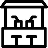 Beach Bar Vector Icon