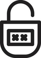 Number Padlock Vector Icon