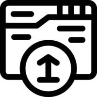 Webpage Upload Vector Icon