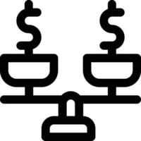 Money Scale Vector Icon