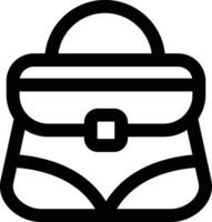 icono de vector de bolso