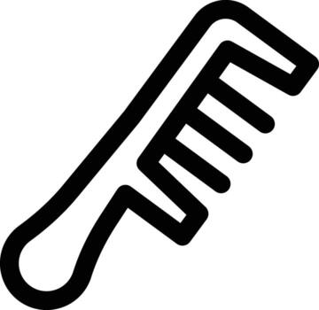 icono de vector de peine