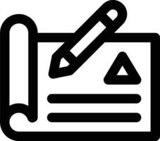 Engineering Sketch Vector Icon