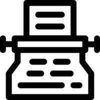 Typewriter Vector Icon