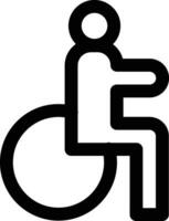 discapacitado persona vector icono