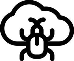 Cloud Virus Vector Icon