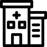 icono de vector de hospital