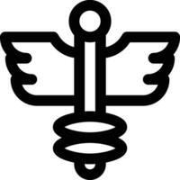 Caduceus Vector Icon