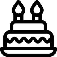 Two Layered Cake Vector Icon