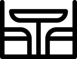 Dining Table Vector Icon