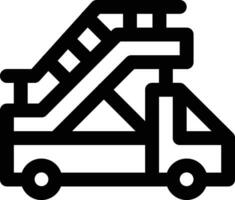 Ladder Truck Vector Icon