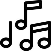 música notas vector icono