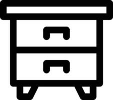 Drawer Table Vector Icon