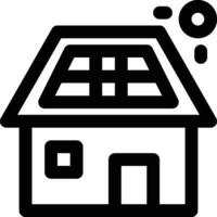 Solar House Vector Icon