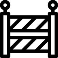 Construction Barrier Vector Icon